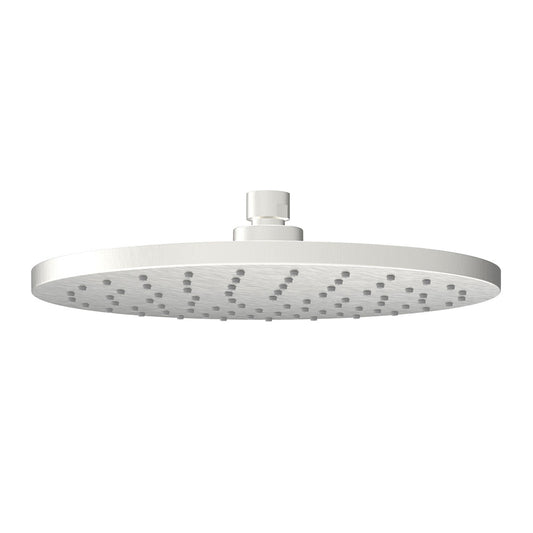 Cylindro Plastic Shower Head 250mm Brushed Nickel
