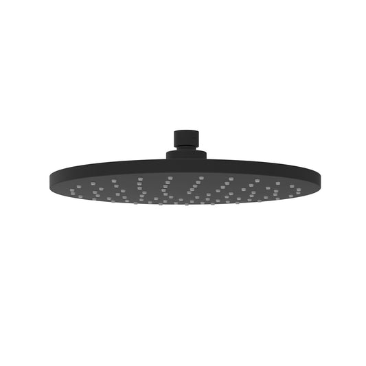 Cylindro Plastic Shower Head 250mm Matte Black