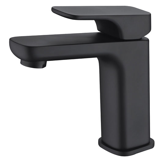 Jacob Soft Square Basin Mixer Matte Black