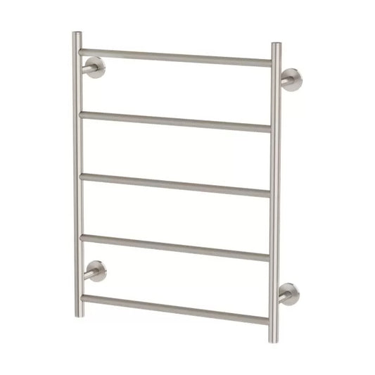 Phoenix Radii Heated Towel Ladder 550 X 740Mm Round Plate Brushed Nickel