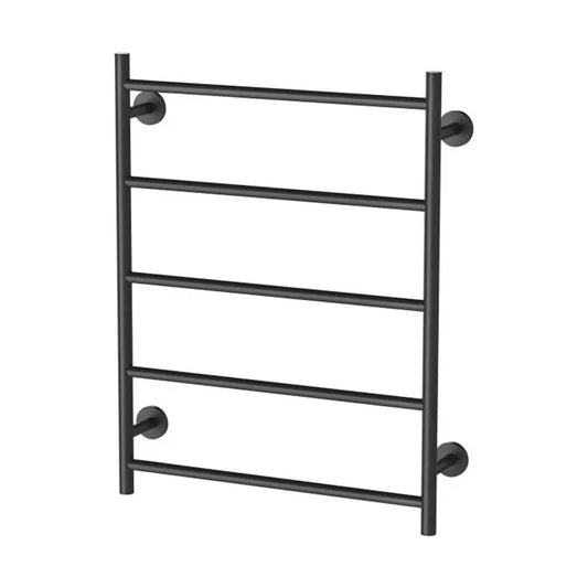 Phoenix Radii Heated Towel Ladder 550 X 740Mm Round Plate Matte Black