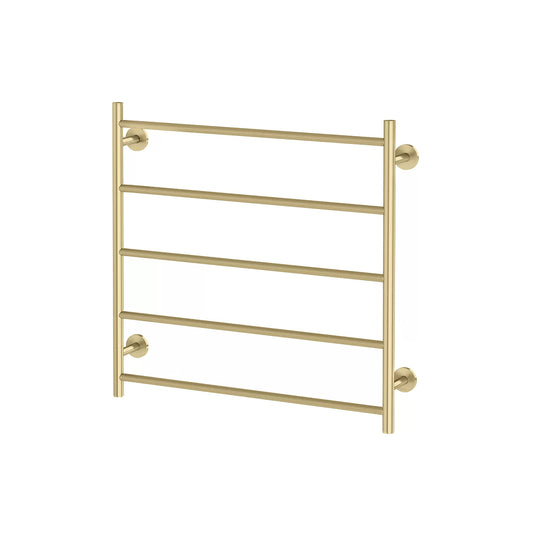 Phoenix Radii Heated Towel Ladder 750Mm X 740Mm Brushed Gold