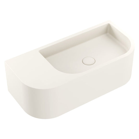 Fienza Blanca Warm White Concrete Wall Basin