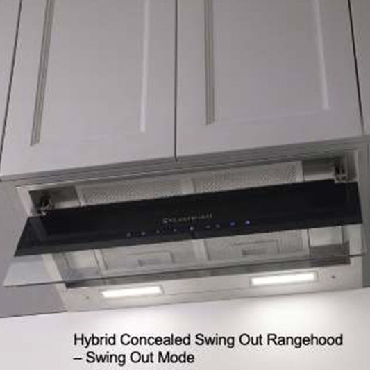Kleenmaid Hybrid Concealed Swing-Out Rangehood 60cm