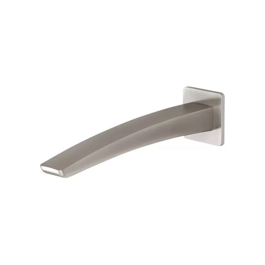 Phoenix Rush Wall Basin Outlet 230Mm Brushed Nickel