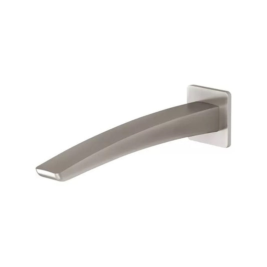 Phoenix Rush Wall Bath Outlet 230Mm Brushed Nickel