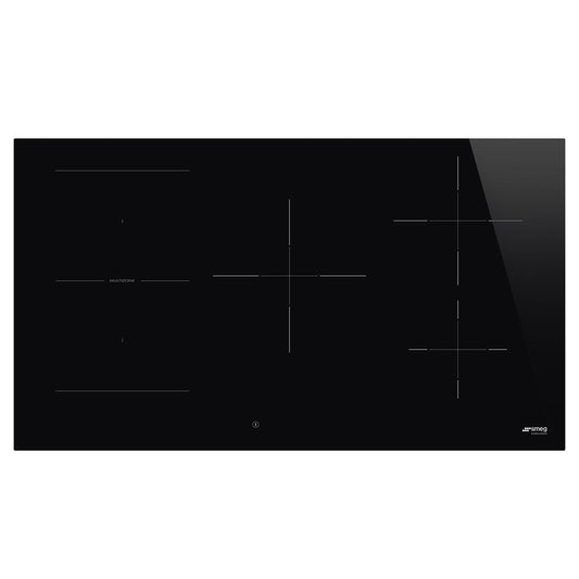 Smeg Classic 5 Zone Induction Cooktop Black Glass 90cm