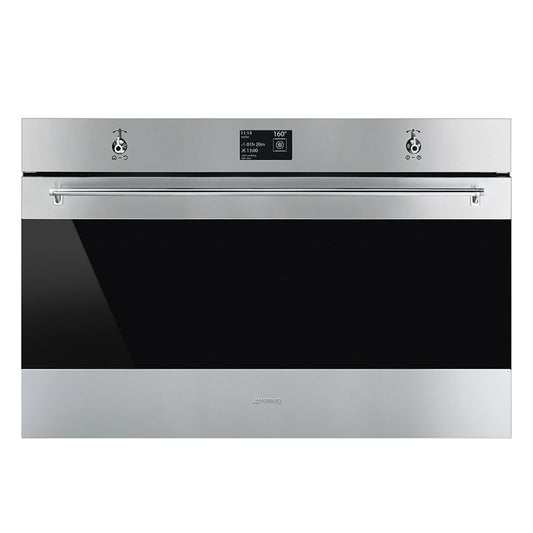 Smeg Classic Thermoseal Pyrolytic Oven Stainless Steel 90Cm 1