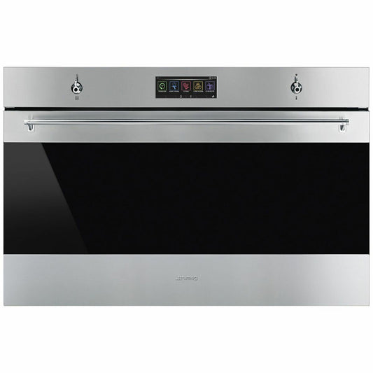 Smeg Classic Thermoseal Pyrolytic Oven Stainless Steel 90Cm