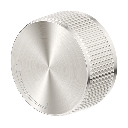 Bella Vista Mica Fluted Progressive Shower Mixer Brushed Nickel