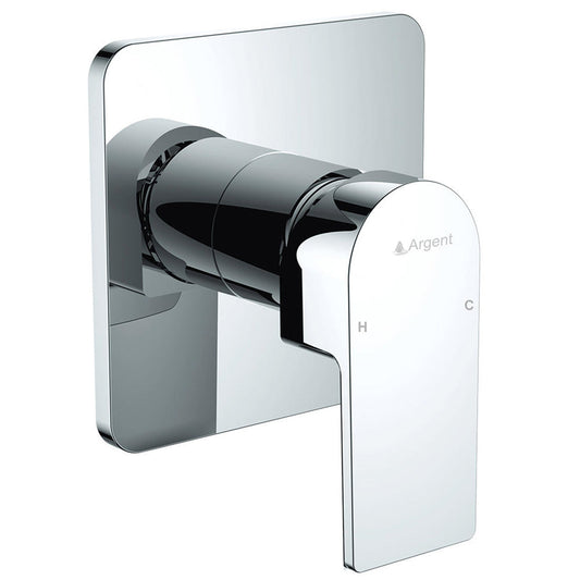 Argent Evoke Shower Mixer Trim Square Chrome
