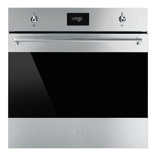 Smeg Classic Galileo Pyrolytic Oven Compact Screen Stainless Steel 60Cm