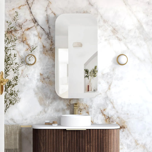 Otti Newport 900x450 Sable Walnut Shaving Cabinet