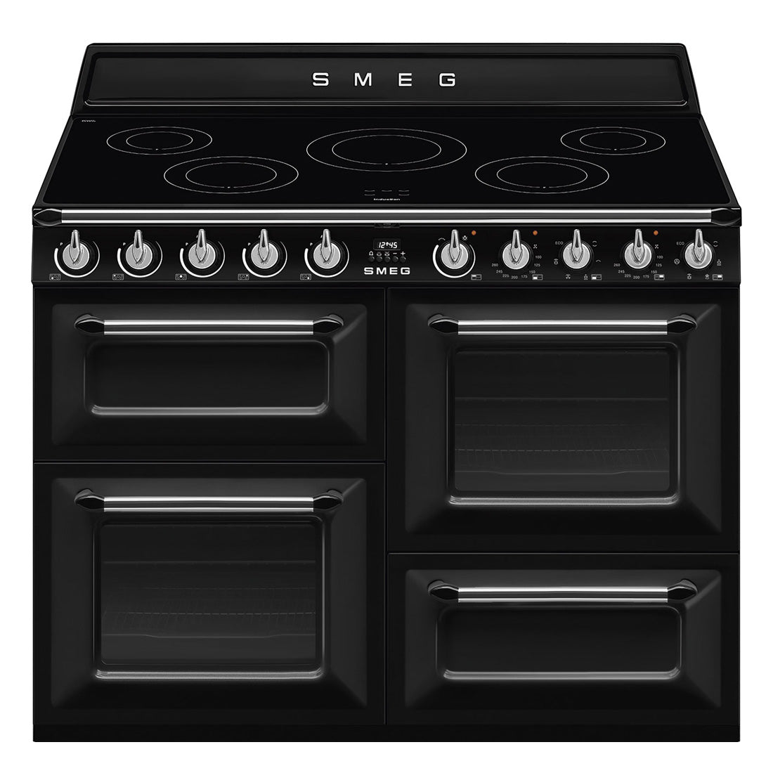 Smeg 110cm Victoria Induction Triple Cavity Cooker Freestanding Cooker ...
