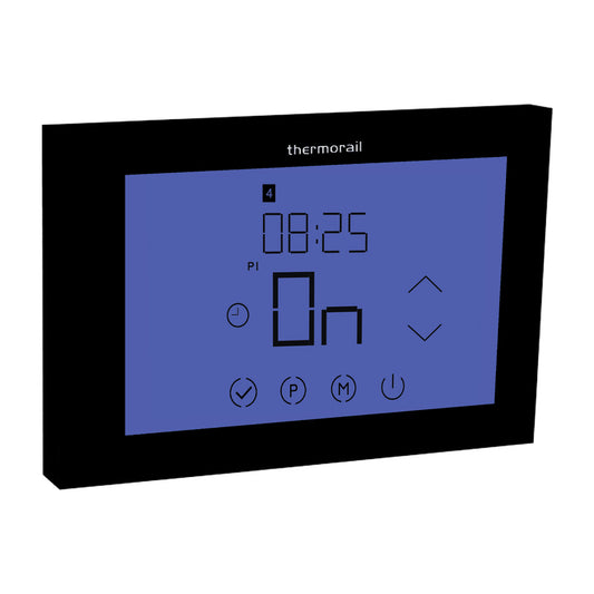 Thermorail TRTSLB Landscape Touch Screen 7 Day Timer, Black