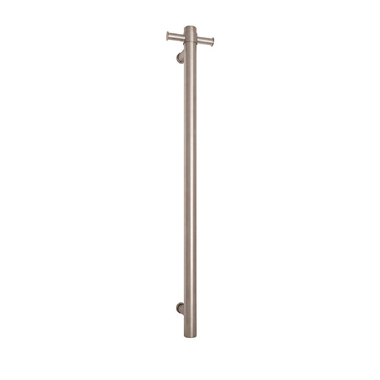 Single Towel Rail - Thermorail Round Non-Heated Stainless Steel