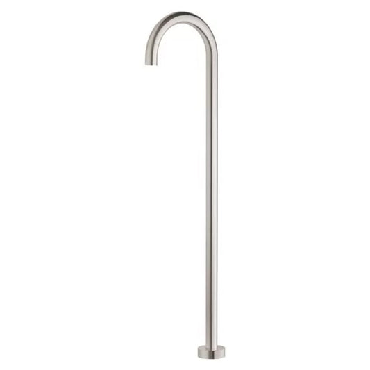 Phoenix Vivid Floor Mounted Bath Outlet 940Mm Brushed Nickel