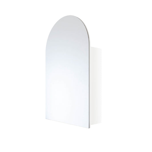 Ablaze Arch White Mirror Cabinet