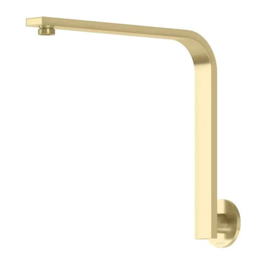 Phoenix Vivid Slimline High Rise Shower Arm Round Plate Brushed Gold