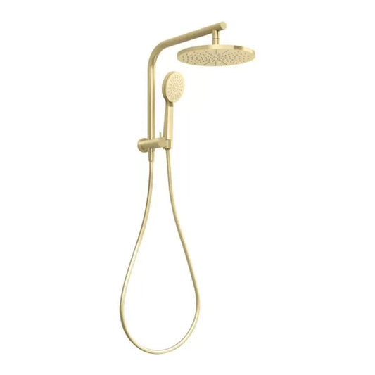 Phoenix Vivid Slimline Compact Twin Shower Brushed Gold