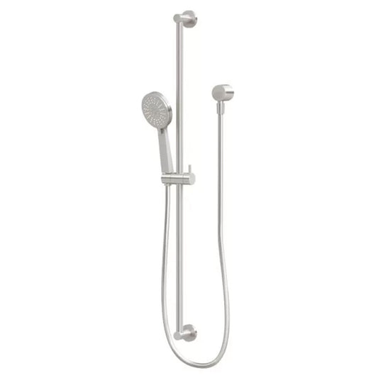 Phoenix Vivid Slimline Extended Rail Shower Brushed Nickel
