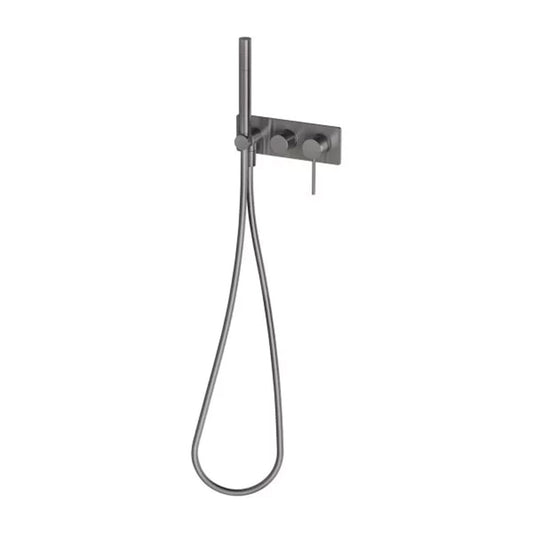 Phoenix Vivid Slimline Wall Shower System Brushed Carbon