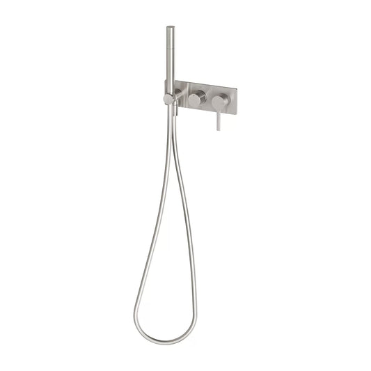 Phoenix Vivid Slimline Oval Wall Shower System Brushed Nickel