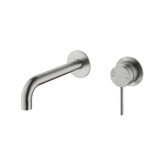 Bella Vista Mica Wall-Spout Combo, (Curved Spout), 2 Piece, Trim Kit Only, Brushed Nickel