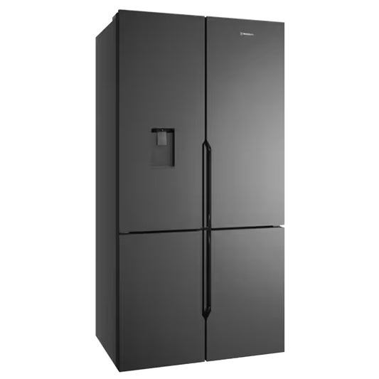 Westinghouse 564L Quad Door Fridge Matte Charcoal Black