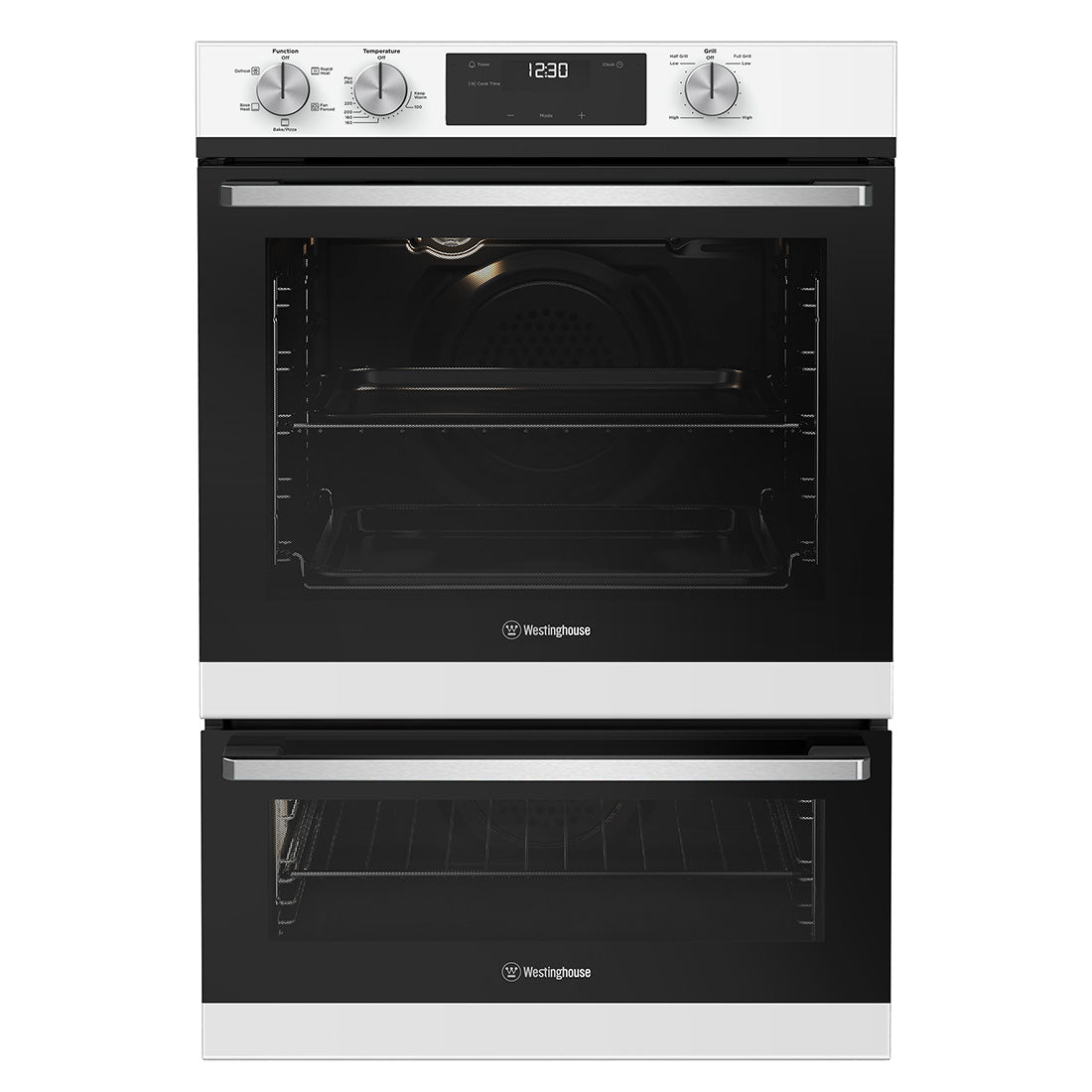 Westinghouse White Double 5 Function 60cm Oven – Cook & Bathe