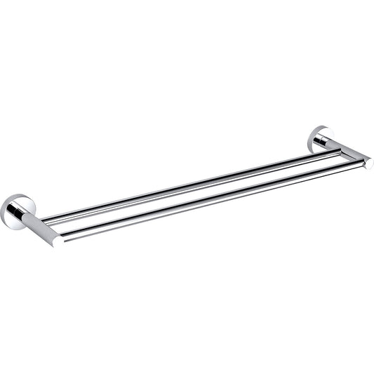 Cylindro Double Towel Rail 600mm Chrome