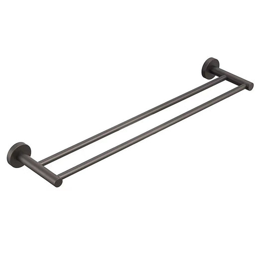 Cylindro Double Towel Rail 750mm Gun Metal