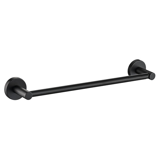 Cylindro Single Towel Rail 350mm Matte Black
