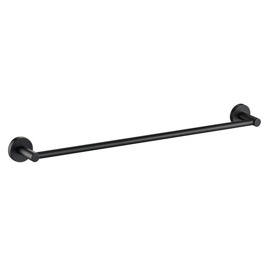 Cylindro Single Towel Rail 600mm Matte Black