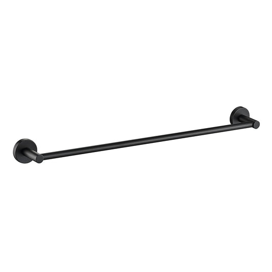 Cylindro Single Towel Rail 750mm Matte Black