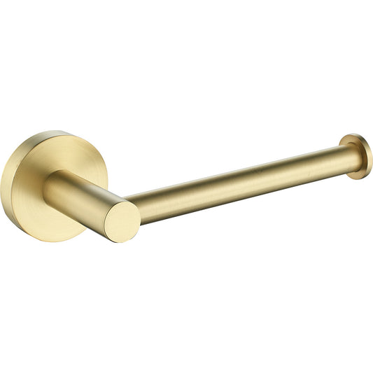 Cylindro Toilet Roll Holder Brushed Gold