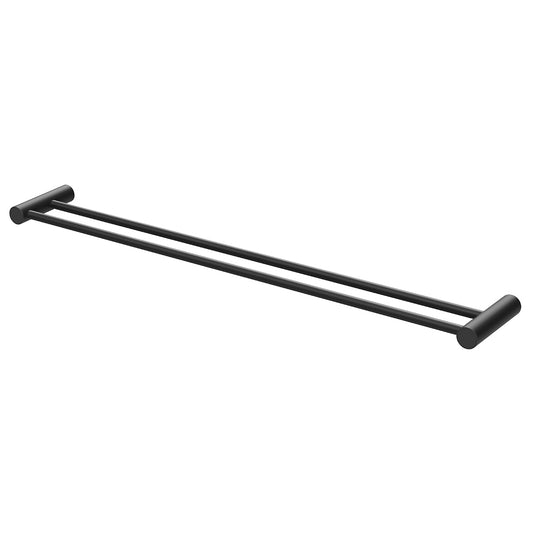 Phoenix Vivid Slimline 800Mm Double Towel Rail Matte Black
