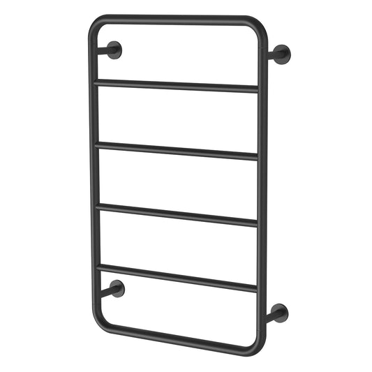 Phoenix Vivid Slimline 800Mm X 500Mm Towel Ladder Matte Black