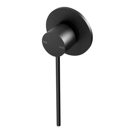 Phoenix Vivid Slimline Shower Wall Mixer With Extended Lever Matte Black