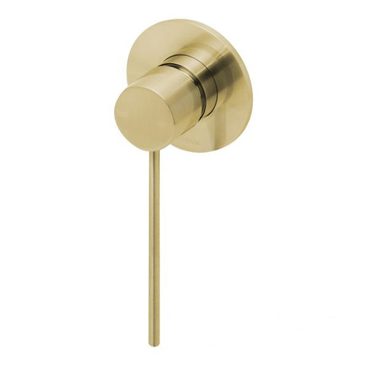Phoenix Vivid Slimline Shower Wall Mixer With Extended Lever Brushed Gold