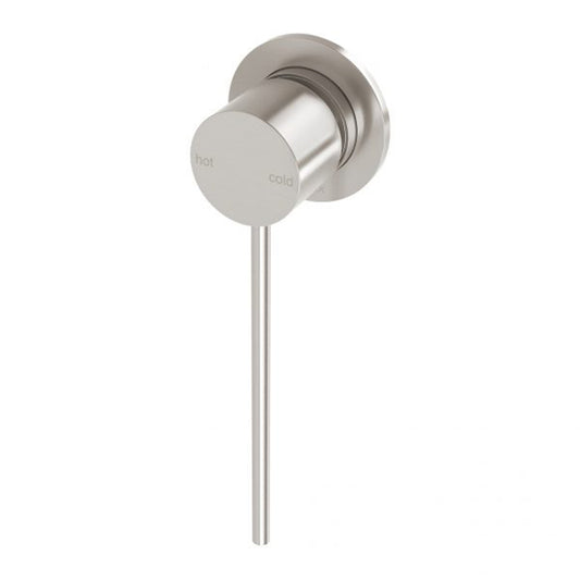 Phoenix Vivid Slimline Wall Mixer 60Mm Backplate Extended Lever Brushed Nickel