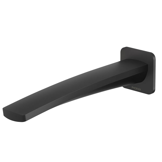 Phoenix Mekko 200Mm Wall Bath Outlet Matte Black