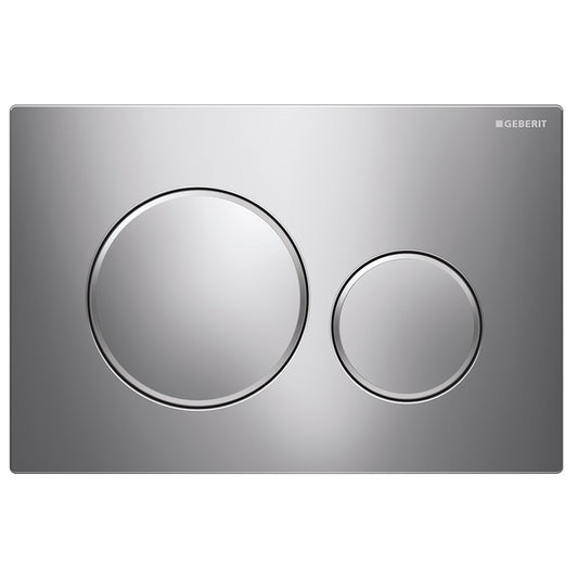 Geberit Sigma 20 Dual Flush Plate Bright Matt Bright Chrome