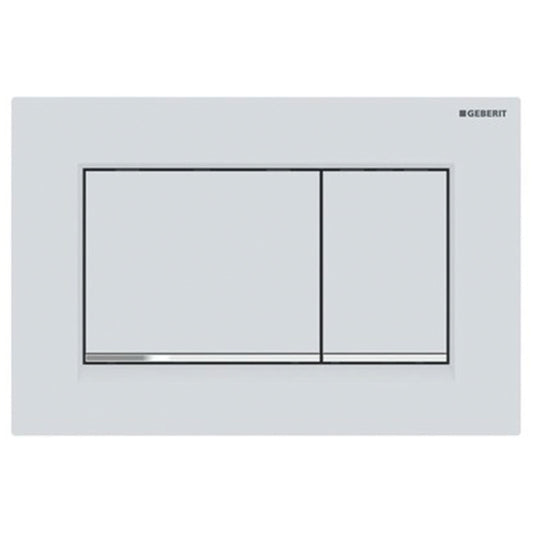 Geberit Sigma 30 Df Matt White Chrome Matt White