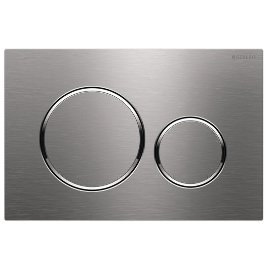 Geberit Sigma20 Mechanical Dual Flush Button Access Plate Ss Chrome Trim With Tamper Proof Fixing