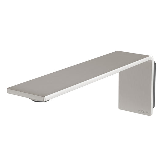 Phoenix Axia Wall Basin Bath Outlet 200Mm Brushed Nickel 1
