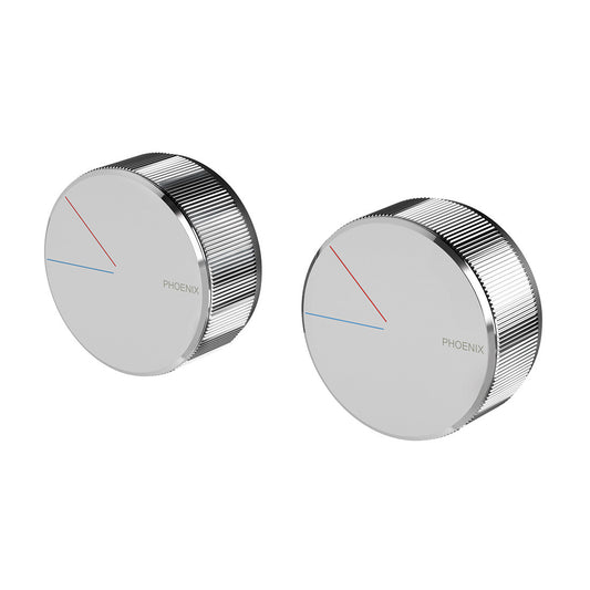 Phoenix Axia Twin Shower Wall Mixer Chrome