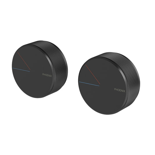Phoenix Axia Twin Shower Wall Mixer Matte Black