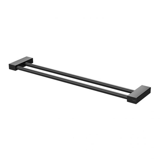 Phoenix Lexi Mkii Double Towel Rail 600Mm Matte Black