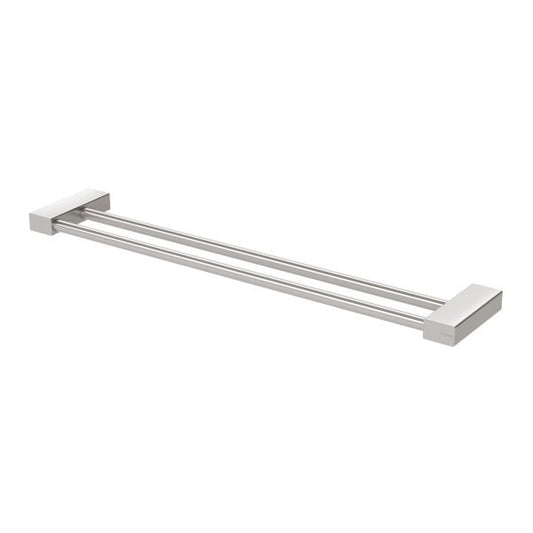 Phoenix Lexi Mkii Double Towel Rail 600Mm Brushed Nickel